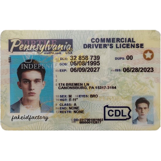 Fake Pennsylvania CDL Fake Pennsylvania CDL
