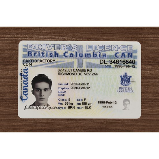 BRITISH COLUMBIA FAKE ID(2025 VERSION)