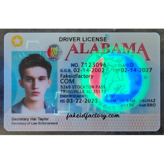 fakeidfactory produces high quality fake ids Alabama Fake ID,fakeidfactory,novelty id
