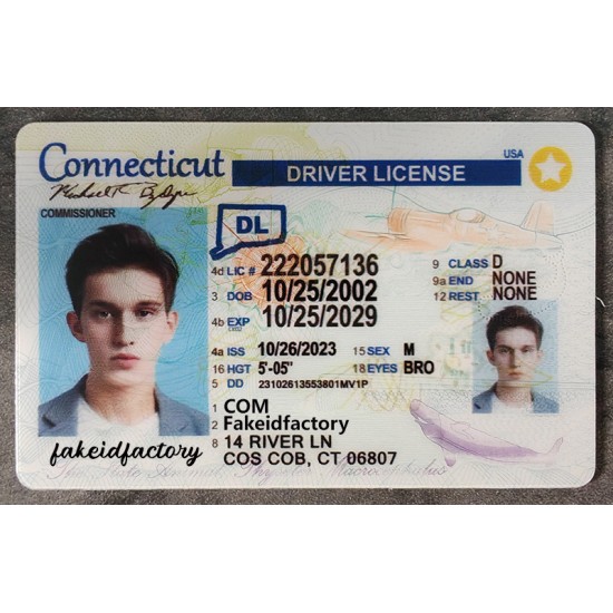 fakeidfactory is the most popular Connecticut DL maker. Connecticut drivers license,DL