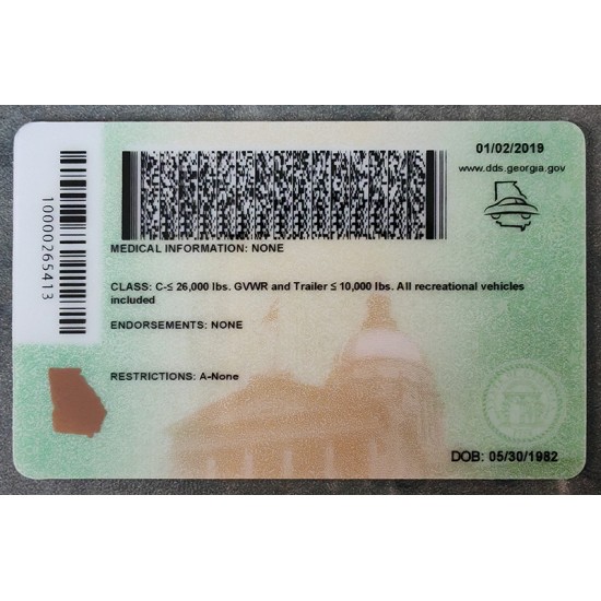 Best quality georgia id easily passes the test. fake id maker,georgia id