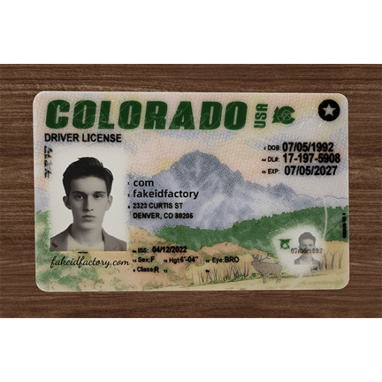 COLORADO FAKE DRIVER LICENSE