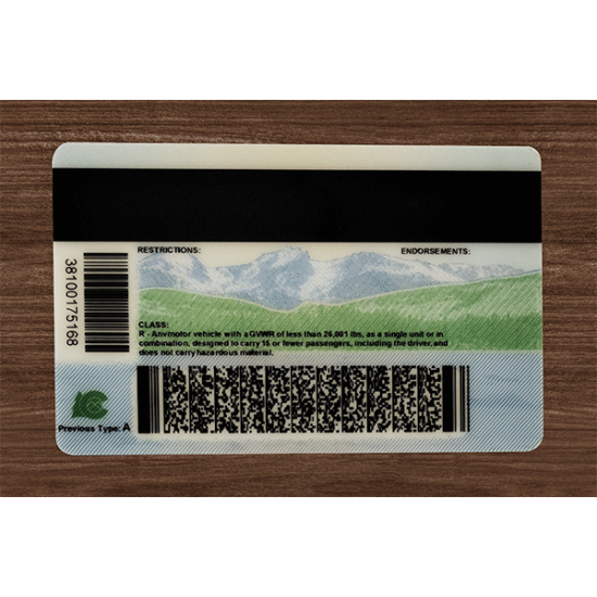 COLORADO FAKE DRIVER LICENSE