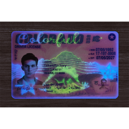 COLORADO FAKE DRIVER LICENSE