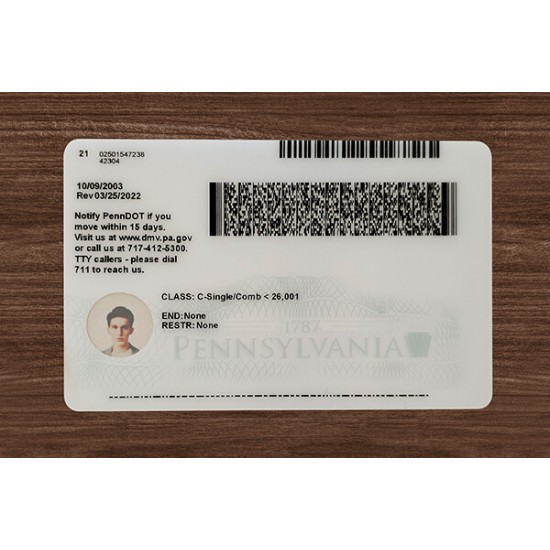 PENNSYLVANIA FAKE ID(2025 VERSION)