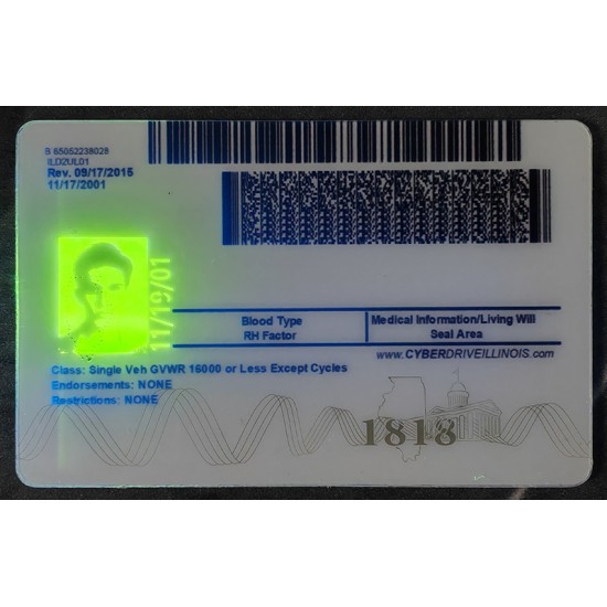 Expertly guided production of illinois state id. illinois fake ids,illinois state id