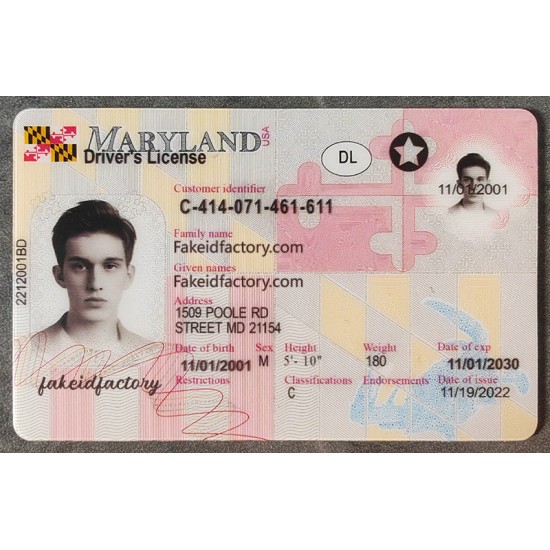 Our maryland fake id card can pass scanner detection. how to get a fake id,maryland id card fake