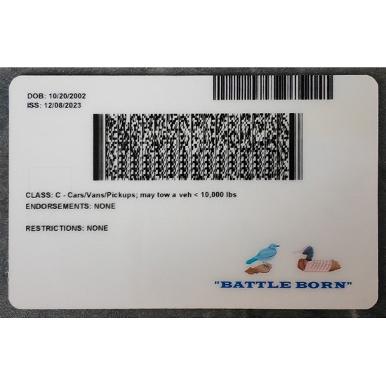 Nevada Fake ID is correctly printed on the same teslin or polycarbonate as the real card. fake nevada id,fake legit ids