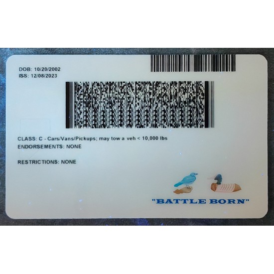 Nevada Fake ID is correctly printed on the same teslin or polycarbonate as the real card. fake nevada id,fake legit ids