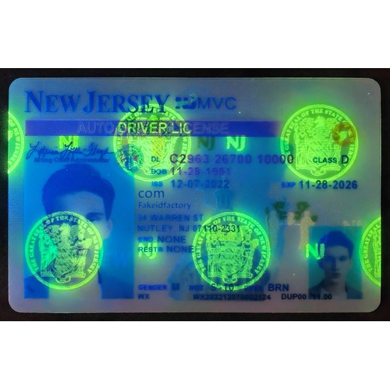 New Jersey Fake ID In fakeidfactory Being Made Through Laser perforation Printing. fake ids new jersey,Fake drivers cards