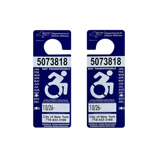 New York Disabled Parking Permit can easily pass a visual inspection. New York Disabled Parking Permit,disabled parking permit