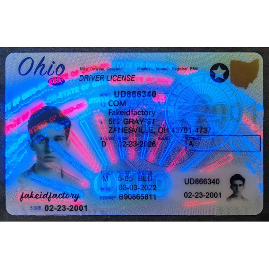 Ohio scannable Fake ID can pass the check of a commercially available scanner. fake ohio id,novelty ids