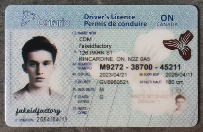 Ontario Scannable Fake ID