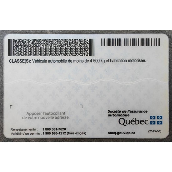 Quebec Fake ID can be customized with your images and information quebec id,fake real id