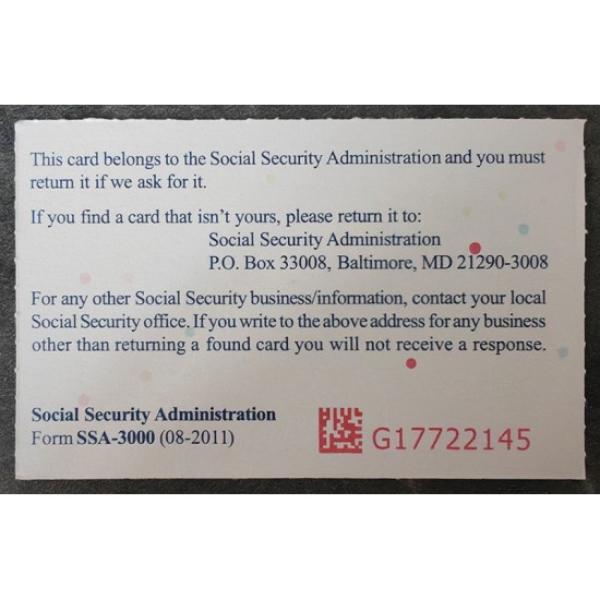 Best site to buy social security card. ssn card,social security card