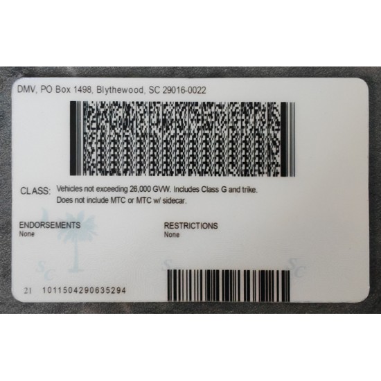fakeidfactory uses a high quality laser card printer to create South Carolina Fake IDs. south carolina fake id,good websites for fake ids