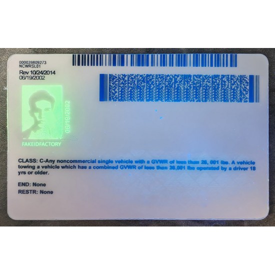 North Carolina Fake ID not only looks realistic but has all the security elements. fake north carolina id,scannable fake ids